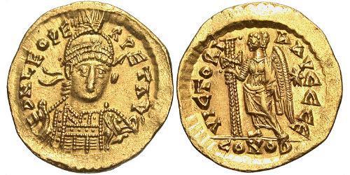 1 Solidus Byzantine Empire (330-1453) Gold Leo the Thracian (401-474)