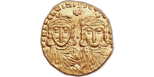 1 Solidus Byzantine Empire (330-1453) Gold Constantine V (718-775) 