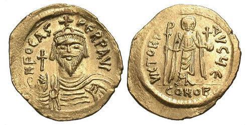 1 Solidus Byzantine Empire (330-1453) Gold Phocas(?-610)