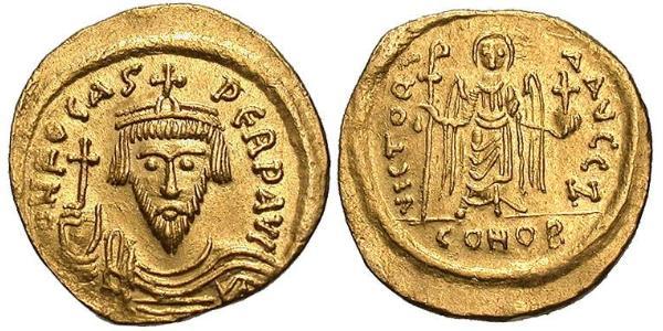 1 Solidus Byzantine Empire (330-1453) Gold Phocas(?-610)