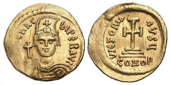 1 Solidus Byzantine Empire (330-1453) Gold Heraclius (575-641)