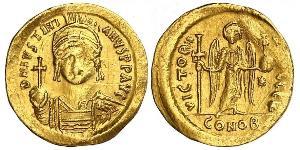 1 Solidus Byzantinisches Reich (330-1453) Gold Justinian I (482-565)