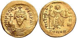 1 Solidus Byzantinisches Reich (330-1453) Gold Phocas(?-610)