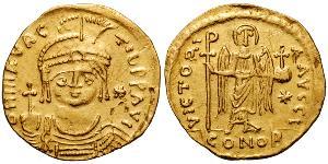 1 Solidus Byzantinisches Reich (330-1453) Gold Maurikios (539-602)