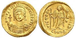 1 Solidus Byzantinisches Reich (330-1453) Gold Justinian I (482-565)