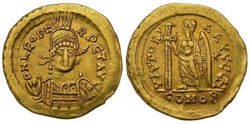 1 Solidus Byzantinisches Reich (330-1453) Gold Leo I (401-474)