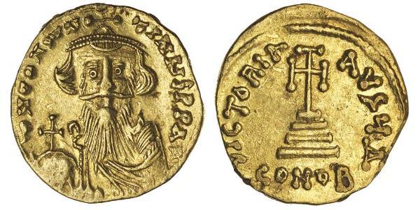 1 Solidus Byzantinisches Reich (330-1453) Gold Constans II (630-668)
