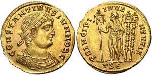 1 Solidus Roman Empire (27BC-395) Gold Constantius II (317 - 361)