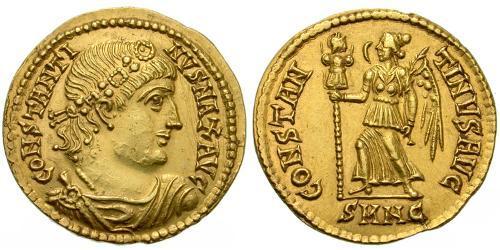 1 Solidus Roman Empire (27BC-395) Gold Constantine I (272 - 337)