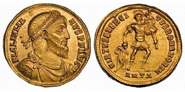 1 Solidus Roman Empire (27BC-395) Gold Julian the Apostate (331-363)