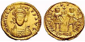 1 Solidus Western Roman Empire (285-476) Gold Procopius Anthemius (420- 472)