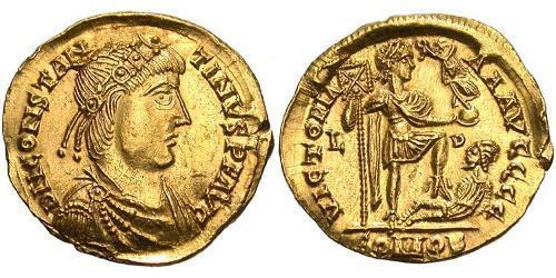 1 Solidus Western Roman Empire (285-476) Gold Constantine III (?-411) 