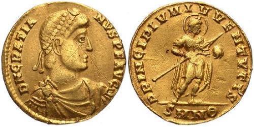 1 Solidus Western Roman Empire (285-476) Gold Gratian (359-383)