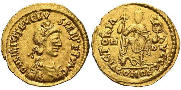 1 Solidus Western Roman Empire (285-476) Gold Libius Severus (420-465)