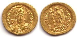 1 Solidus Empire byzantin (330-1453) Or Marcien (392-457)