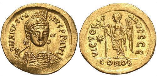 1 Solidus Empire byzantin (330-1453) Or Anastase I (430-518)