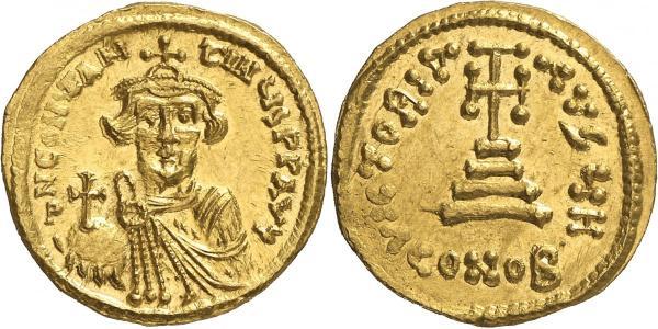 1 Solidus Empire byzantin (330-1453) Or Constans II (630-668)