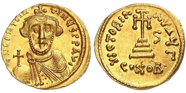 1 Solidus Empire byzantin (330-1453) Or Constans II (630-668)
