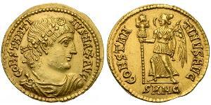 1 Solidus Empire romain (27BC-395) Or Constantin I (272 - 337)