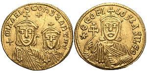 1 Solidus Imperio bizantino (330-1453) Oro Teófilo (813-842)