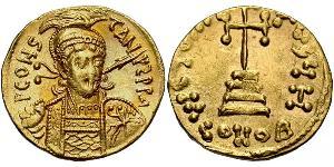 1 Solidus Imperio bizantino (330-1453) Oro Constantino IV (652-685)