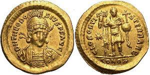 1 Solidus Imperio bizantino (330-1453) Oro Teodosio II (401-450)