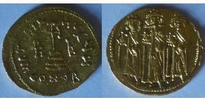 1 Solidus Imperio bizantino (330-1453) Oro Heraclio (575-641)