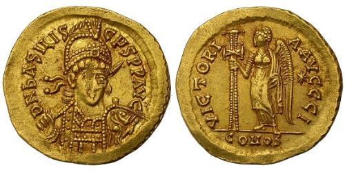1 Solidus Imperio bizantino (330-1453) Oro Basiliscus (?-476)