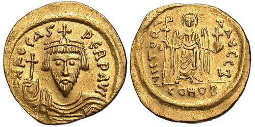 1 Solidus Imperio bizantino (330-1453) Oro Phocas(?-610)