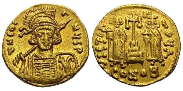 1 Solidus Imperio bizantino (330-1453) Oro Constantino IV (652-685)