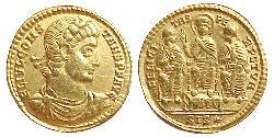 1 Solidus Imperio romano (27BC-395) Oro Constancio II (317 - 361)