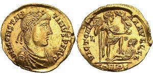 1 Solidus Imperio romano de Occidente (285-476) Oro Constantino III (?-411) 