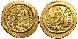 1 Solidus Impero bizantino (330-1453) Oro Maurizio Tiberio (539-602)