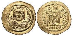1 Solidus Impero bizantino (330-1453) Oro Maurizio Tiberio (539-602)