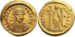 1 Solidus Impero bizantino (330-1453) Oro Zenon (425- 491)