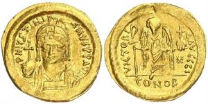 1 Solidus Impero bizantino (330-1453) Oro Giustiniano I (482-565)