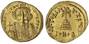 1 Solidus Impero bizantino (330-1453) Oro Constans II (630-668)