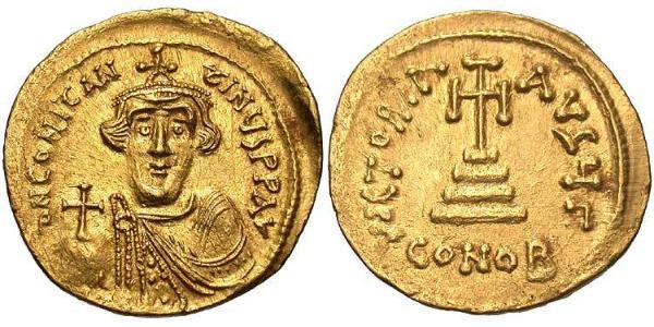 1 Solidus Impero bizantino (330-1453) Oro Constans II (630-668)