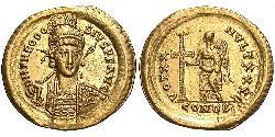 1 Solidus Византийская империя (330-1453) Золото Феодосий II (401-450)