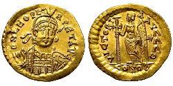 1 Solidus Византийская империя (330-1453) Золото Лев I Макелла (401-474)