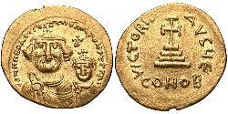 1 Solidus Византийская империя (330-1453) Золото Ираклий I (575-641)