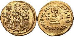 1 Solidus Византийская империя (330-1453) Золото Ираклий I (575-641)