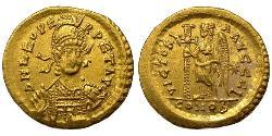 1 Solidus Византийская империя (330-1453) Золото Лев I Макелла (401-474)