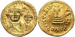 1 Solidus Византийская империя (330-1453) Золото Ираклий I (575-641)