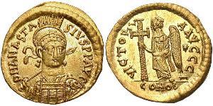 1 Solidus Византийская империя (330-1453) Золото Анастасий I (430-518)