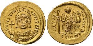 1 Solidus Византийская империя (330-1453) Золото Юстиниан I (482-565)