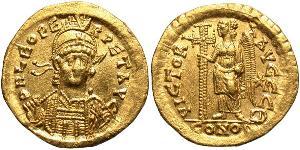 1 Solidus Византийская империя (330-1453) Золото Лев I Макелла (401-474)