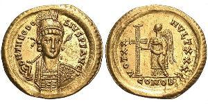 1 Solidus Византийская империя (330-1453) Золото Феодосий II (401-450)