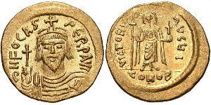 1 Solidus Византийская империя (330-1453) Золото Phocas(?-610)