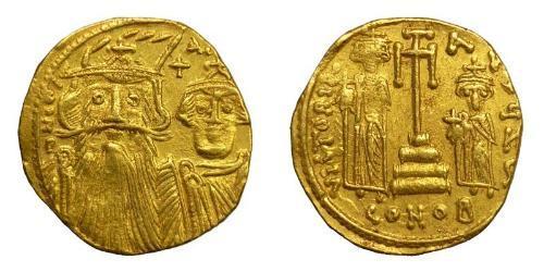 1 Solidus Византийская империя (330-1453) Золото Констант II  (630-668)